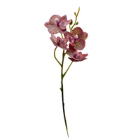 Orchidées artificielles Tizen en gros, orchidées papillon en soie, fleurs artificielles blanches et bleues, toucher réel, style moderne, faites à la main pour la maison