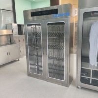 Séchoir à bottes Henger en acier inoxydable 304 avec désinfection à l'ozone, couverture 10-50, pour usine alimentaire et hôpital