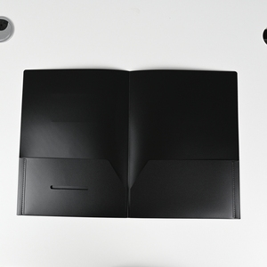 A4 A5 B5 geri dönüşümlü proje klasörü iki cepler şeffaf etiket tasarım 0.5mm PP malzeme kurumsal hediye açık düz - Product Image 3