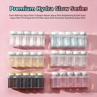 Sérum professionnel hydratant pour le visage à l'acide hyaluronique et PDRN, Ampoules de traitement Aqua Booster pour une peau éclatante, 10 flacons