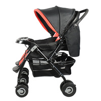 Poussette double Atibei pour jumeaux, pliable, légère, avec cadre en tube de fer, pour 0-3 ans, possibilité de s'asseoir et de se coucher
