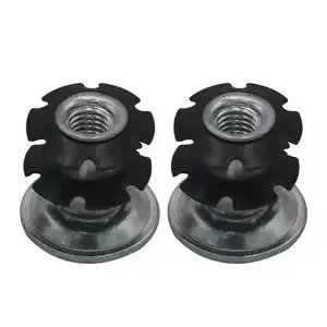 OEM Custom Spring Steel Threaded Star Nut 1/4" 1/4 20 1-1/4" For Mountain Road Bicycle Fork Furniture