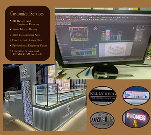 Vollsicht-Ladeneinrichtung Abschließbare Schiebetür Lila Glas-Vitrine für Taschen- und Schuhgeschäfte Einzelhandel - Product Image 5