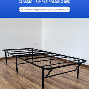 Cadre <span class=keywords><strong>de</strong></span> lit en tube <span class=keywords><strong>de</strong></span> fer en métal <span class=keywords><strong>de</strong></span> taille King Size réglable moderne en acier gain <span class=keywords><strong>de</strong></span> place meubles <span class=keywords><strong>de</strong></span> chambre à coucher Double reine salon - Product Image 6