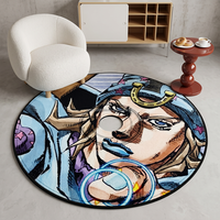 Tapis épais JOJO en forme de CD, doux, lavable, découpé sur mesure, tufté, pour la maison, l'hôtel et le bureau - Vente en gros