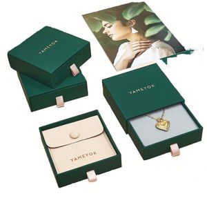 Discount Embossed Wedding Jewelry Box Ring Earrings Necklace Pendant Bracelet Storage Gift Packaging Quality <b>Paper</b> <b>Boxes</b> - Product Image 1