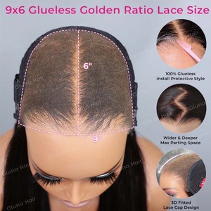 <span class=keywords><strong>Parrucche</strong></span> senza colla da indossare 100% <span class=keywords><strong>capelli</strong></span> umani <span class=keywords><strong>veri</strong></span> <span class=keywords><strong>capelli</strong></span> umani parrucca cruda birmano riccia riccia HD - Product Image 2