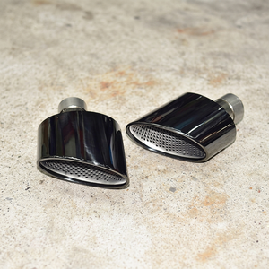 Puntas de escape cuádruples ovaladas grandes de acero inoxidable 304 para Audi A3 A4 A5 A6 A7, estilo RS, reemplazo de tubo de escape, mejora del sistema de escape - Product Image 3