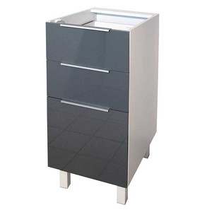 Gray Glossy Furniture Full <strong>Free</strong> <strong>Standing</strong> Sink Flat Pack Fitted Fireproof Exclusive Economical Design <strong>Kitchen</strong> <strong>Cabinet</strong> - Product Image 5