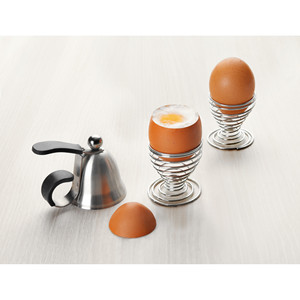 Portauova in acciaio inox con design a spirale per uso in cucina - Product Image 2