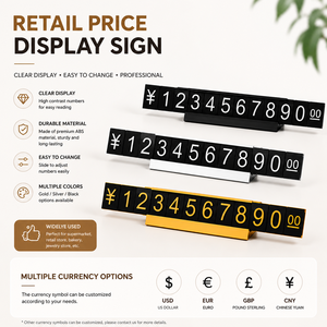 Portaprecios Digital <span class=keywords><strong>de</strong></span> Aleación <span class=keywords><strong>de</strong></span> Aluminio <span class=keywords><strong>de</strong></span> Alta Gama Yinliang para Joyería, Tabaco, Vino, Exhibidores <span class=keywords><strong>de</strong></span> Supermercado - Product Image 1