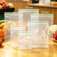 Fruit- en groente ziplock zakken met gusset, op maat gemaakte ziplock zakken voor voedselverpakkingen in de koelkast