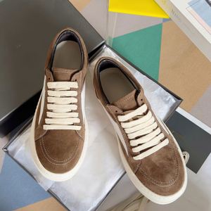 R0 High Quality Ricks Genuine Leather Lace-Up Comfort Low-<b>Top</b> Men's and Women's Flat Shoes Designer Owens Casual Walking Shoes - Product Image 5