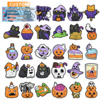 Livraison Rapide Breloques Personnalisées en PVC Souple pour Chaussures Halloween, Badges Logo Dessins Animés Hockey sur Glace, Épingles Décoratives en Caoutchouc OEM pour Chaussures, Cadeaux