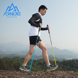 AONIJIE E4202 bâtons d'escalade de Sport tout en aluminium course <span class=keywords><strong>Cross</strong></span> Country bâton de Trekking pliant plein air poids léger Alpenstocks - Product Image 6