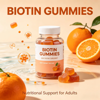 Gummies à la biotine complexe avec vitamine C et zinc, complément alimentaire multi-nutriments pour cheveux, peau et ongles des adultes