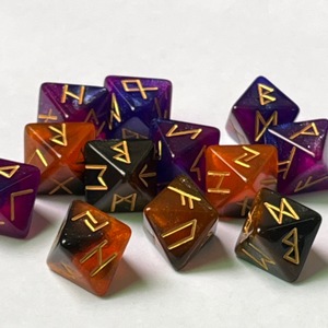 Due colori resina 12 lati divinazione astrologica dadi tarocchi artefatto <span class=keywords><strong>oroscopo</strong></span> per la divinazione e la previsione - Product Image 2
