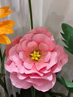 Groupe de fleurs artificielles modernes de haute qualité rose et jaune Offre Spéciale