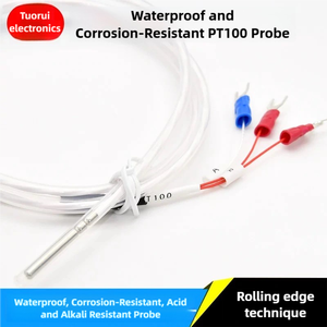 جهاز استشعار درجة الحرارة للحماية من التآكل من التفلون <span class=keywords><strong>PT100</strong></span> PT1000 جهاز استشعار درجة الحرارة خاص للطلاء الحمضي والقلوي-50-42 ° - Product Image 3