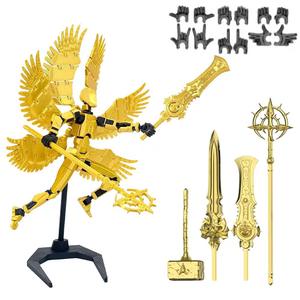 Juguete Modelo Lucky 13 <span class=keywords><strong>de</strong></span> Plástico Impreso en 3D, Articulado y Móvil, <span class=keywords><strong>de</strong></span> la Quinta Generación, con Diseño <span class=keywords><strong>de</strong></span> Ángel <span class=keywords><strong>de</strong></span> Seis Alas Illidan, Superventas Transfronterizo - Product Image 3