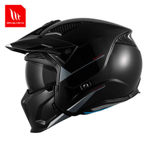 Casco Modular MTHELMETS STREETFIGHTER para Hombre y Mujer, Negro Sólido, ABS, Certificado DOT/ECE/CCC, con Liberación Rápida, Nuevo - Product Image 2