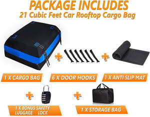 Muestra Gratis, Bolsa de Techo Impermeable, Duradera y Espaciosa, Plegable, de PVC, para Viajes, Fácil de Instalar, Ajuste Universal - Product Image 2