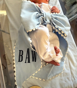 Pañuelo para Envolver Bebés al por Mayor con Ribete de Encaje, Lazo para Canasta de Pascua con Monograma de Conejito, Pañuelo para Envolver Recién Nacidos, Ropa para Bebés 2026 - Product Image 2