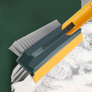 Brosse de sol double face améliorée, brosse pour joints de sol, brosse de nettoyage pour interstices de salle de bain, brosse de sol sans angle mort, brosse pour rainures - Product Image 1