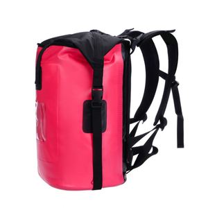 Sac à dos étanche en PVC robuste avec sangle de poitrine réglable et coutures renforcées pour la randonnée aquatique, le surf, le <span class=keywords><strong>camping</strong></span>, la pêche et le rangement - Product Image 4
