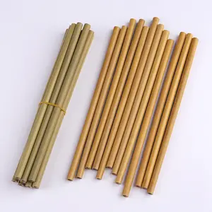 Натуральная бамбуковая Питьевая солома экологически чистые бамбуковые многоразовые соломинки