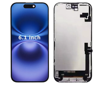 Écran LCD pour iPhone 16, assemblage d'écran tactile d'origine, haute luminosité, écran tactile LCD pour réparation avec garantie d'un an