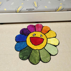 La última alfombra moderna antideslizante de rayas de diseño impreso a mano de lujo, alfombras peludas, alfombra lavable Karpet - Product Image 3