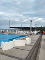Sistema de Elevación de Truss de Aluminio de 400*400MM de Alta Capacidad de Carga para Decoración de Bodas al Aire Libre, Exhibiciones, Cenas y Banquetes