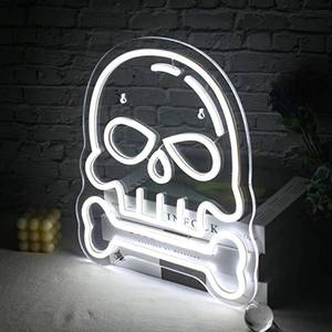 Ambiente decorativo estilo Instagram, luces de neón en forma de Calavera, fuente LED IP67 para Halloween, Partyrooms, bares, iluminación decorativa - Product Image 1