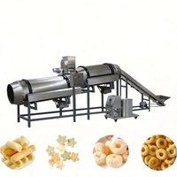 Extrudeuse alimentaire 150 kg/h pour snacks, machines à fabriquer des maïs soufflés, machine à faire des boules de fromage soufflées, ligne de production de chips de riz 65