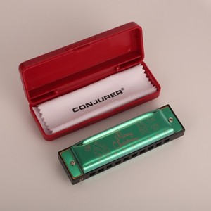 Cadeau de Noël 10 trous Blues Harmonica <span class=keywords><strong>Set</strong></span> Holiday Gift Mouth Organ Harmonica - Product Image 4
