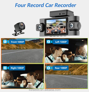 3 inch IPS màn hình bốn ống kính Xe DVR G-Sensor Video Recorder Camera đen xe Dash Cam Màn hình wifi hỗ trợ 4 ống kính GPS 1080P - Product Image 4
