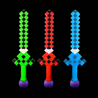 Épée à bulles musicale lumineuse LED, jouet écologique, solution à bulles incluse, épée lumineuse en PP Pixel pour enfants, jeu en plein air