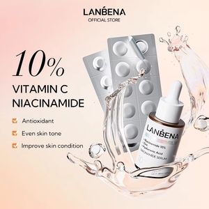 Suero Facial de Vitamina C LANBENA para Aclarar la Piel y Antienvejecimiento, Suero Facial de Vitamina C para Piel Seca y Sensible - Product Image 2