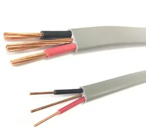 Fábrica personalizada BVVB 12/2 10/2 W/G Ecc TPS Flat Twin and Earth Cable FTP 2,5mm Cable de cobre eléctrico