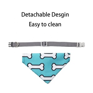 Pet <b>Dog</b> Neck Scarf Adjustable Pet Buckle Triangle Scarf Bandana <b>Neckerchief</b> for Small Cat Bandana - Product Image 6
