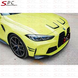 Pièces de garniture de pare-chocs avant en Fiber de carbone Style SPC MP pour BMW M3 <span class=keywords><strong>M4</strong></span> volets avant en Fiber de carbone pour BMW G80 G82 G83 séparateur avant - Product Image 4
