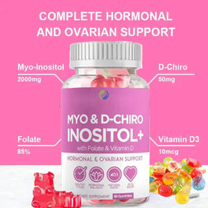 Ausreson Etiqueta Privada prenatal vitamina Myo inositol y D Chiro inositol gomitas suplemento inositol gomitas - Product Image 3