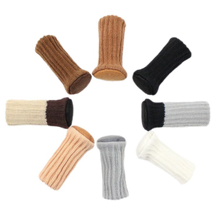24 PCS Chaussettes réutilisables <span class=keywords><strong>pour</strong></span> jambes <span class=keywords><strong>de</strong></span> <span class=keywords><strong>chaise</strong></span> Protecteurs <span class=keywords><strong>de</strong></span> sol élastiques et antidérapants <span class=keywords><strong>pour</strong></span> meubles Casquettes et coussinets tricotés - Product Image 4