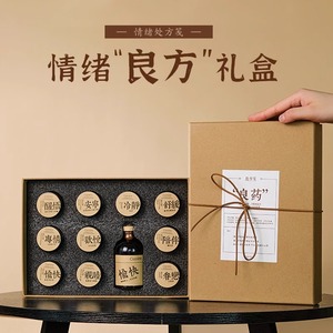 Coffret Cadeau d'Aromathérapie Emotion Cure - Prescription d'Humeur - Cadeau Créatif pour Anniversaire, Ouverture d'Entreprise, Cadeau Haut de Gamme - Product Image 1