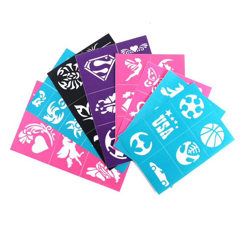 Reusable Temporary Tattoos Stencils Glitter Tattoo