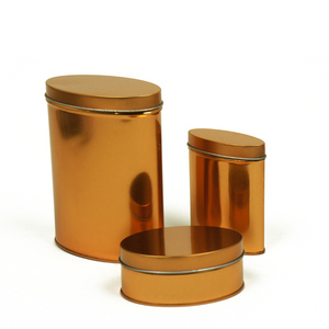 Hotselling bronzo ovale barattolo di latta per il tè può - Product Image 2