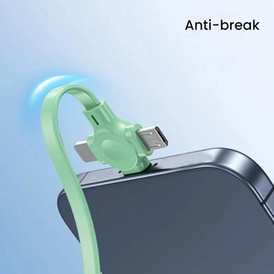 Biểu Tượng Tùy Chỉnh 66W USB5-in-1 Nhanh 1M Có Thể Thu Vào Sạc Cáp Cho Điện Thoại Di Động Đôi Loại C Với TPE Áo Khoác Quà Tặng - Product Image 4