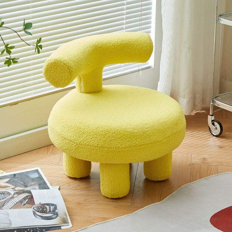 Tabouret C Lamb [Petite taille, lavable] Jaune vif