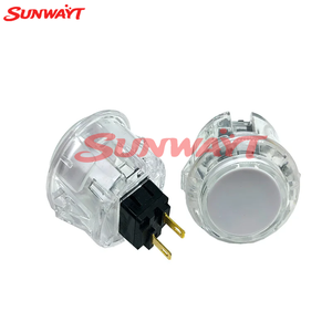 Botones Momentáneos Redondos de 30mm con Cuerpo Transparente para Máquinas de Juegos Arcade, con Microinterruptor Integrado, para Máquinas de Monedas, en Oferta - Product Image 5